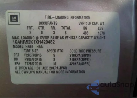 1999 Buick Lesabre Limited из США, поврежденный, VIN 1G4HR52K1XH429482